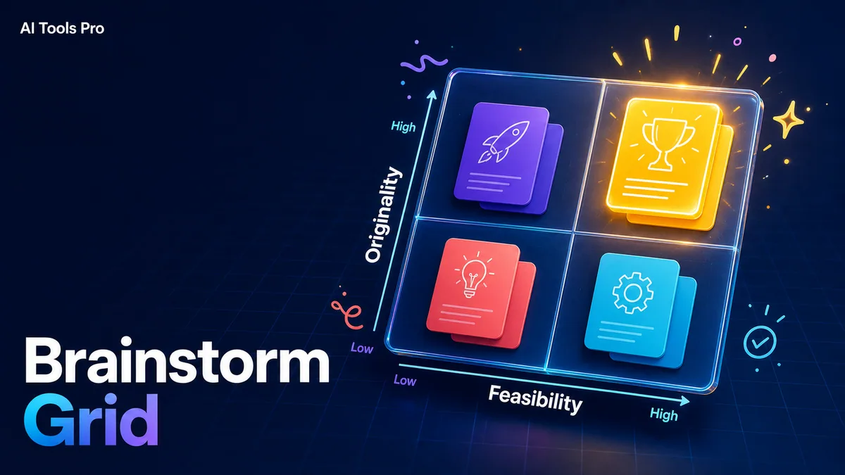 Brainstorm Grid prompt visual