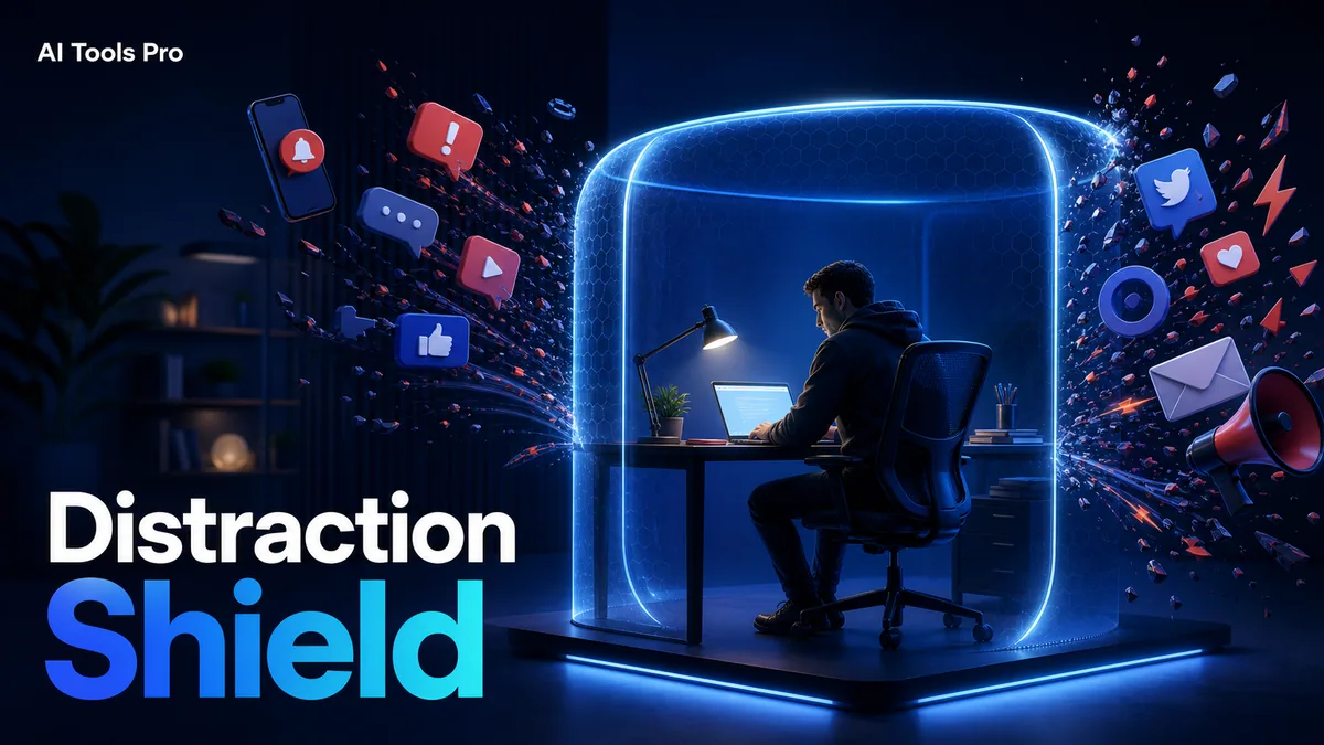 Distraction Shield prompt visual