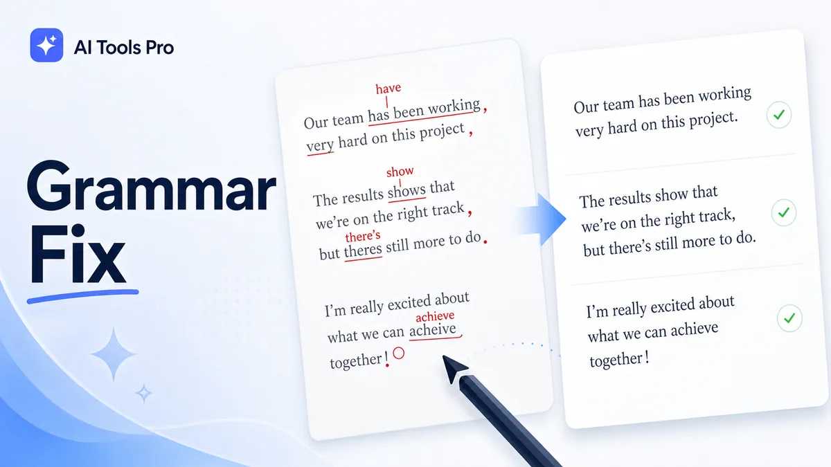 Grammar Fix prompt visual