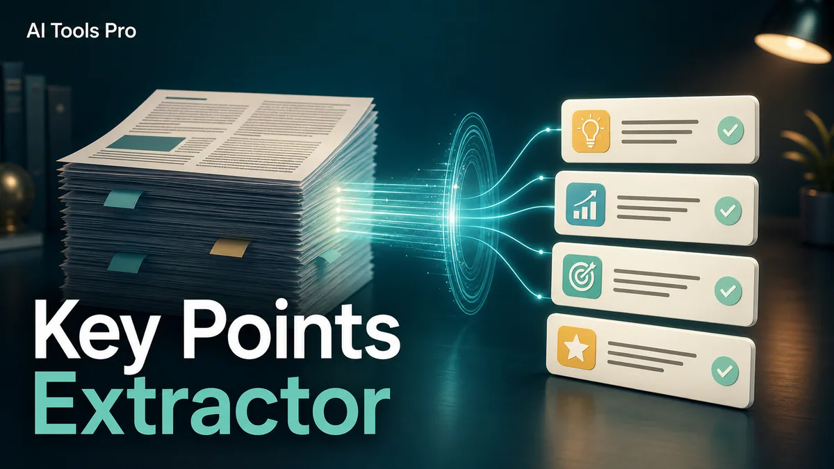 Key Points Extractor prompt visual