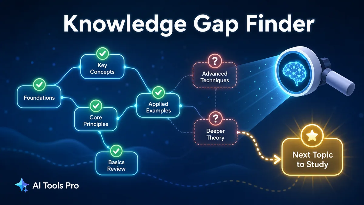 Knowledge Gap Finder prompt visual