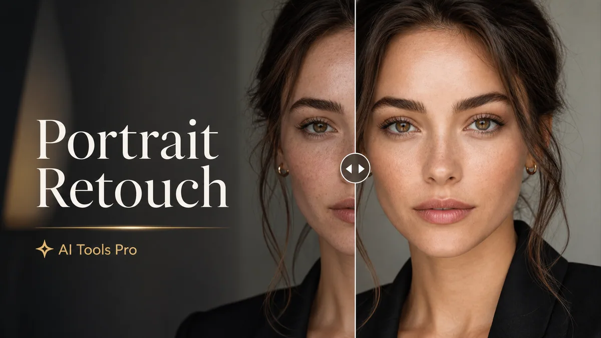 Portrait Retouch prompt visual