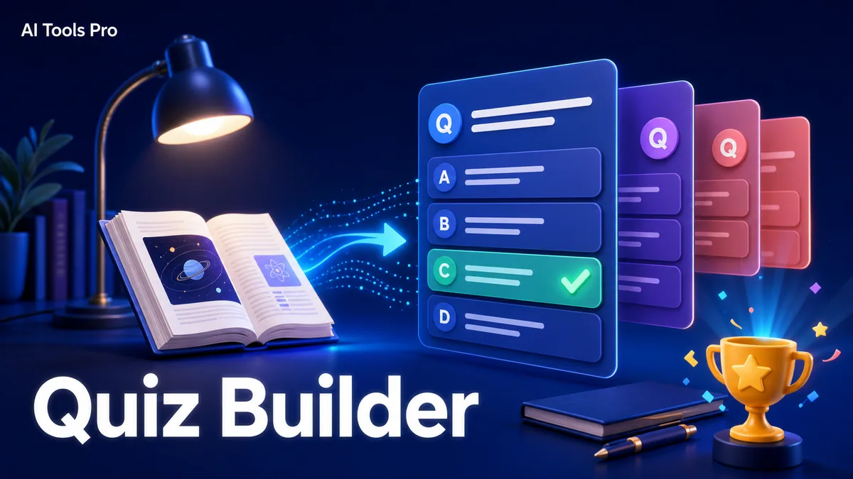 Quiz Builder prompt visual