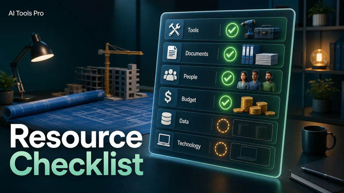Resource Checklist prompt visual