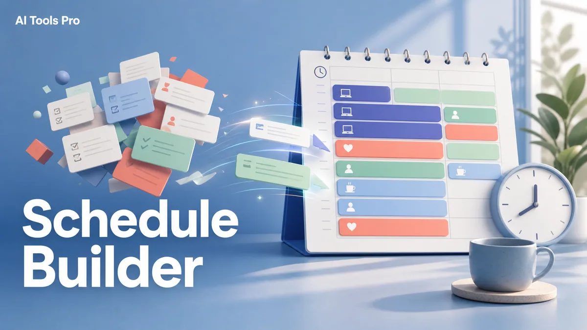 Schedule Builder prompt visual