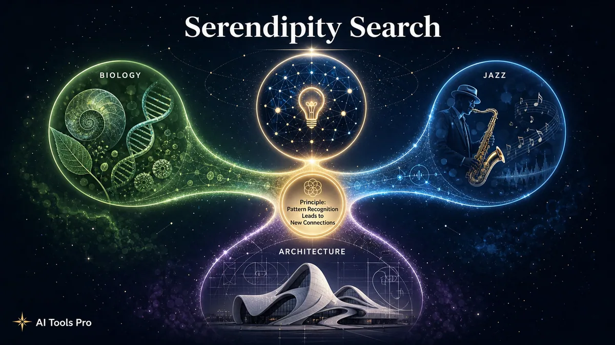 Serendipity Search prompt visual