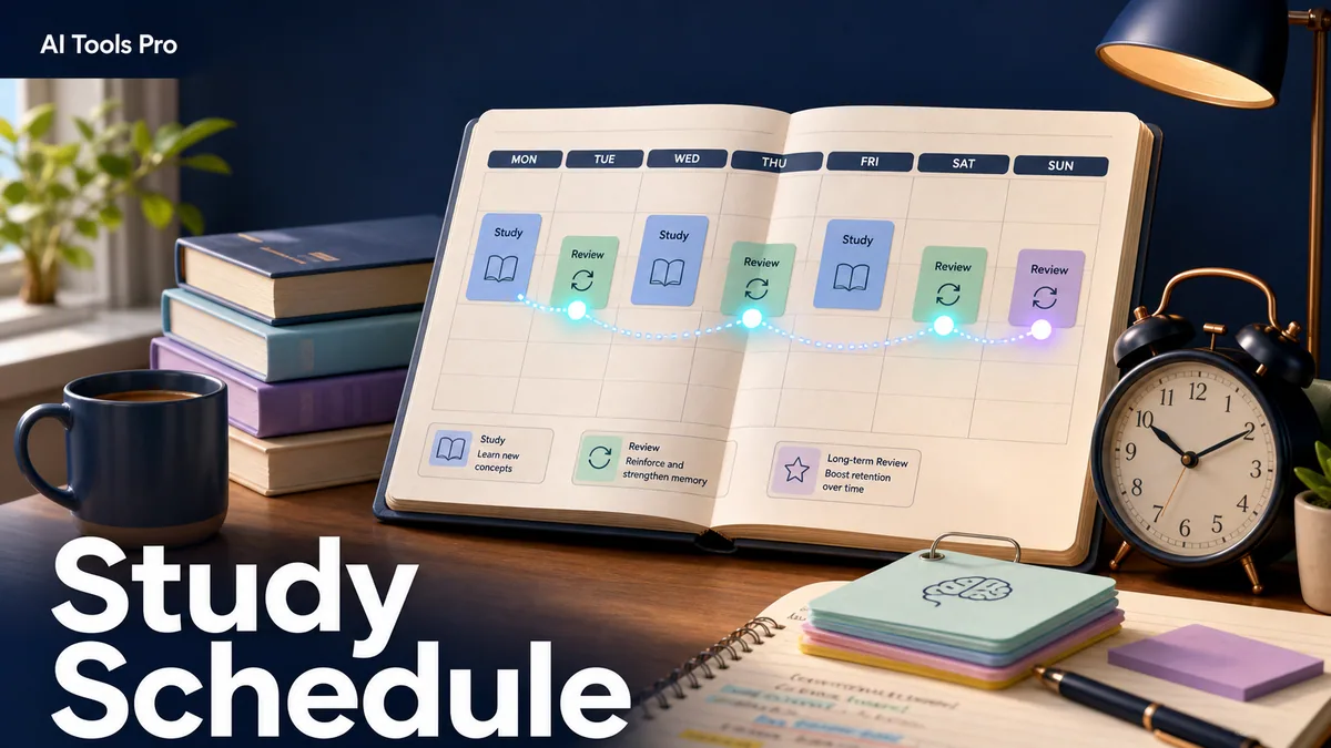 Study Schedule prompt visual