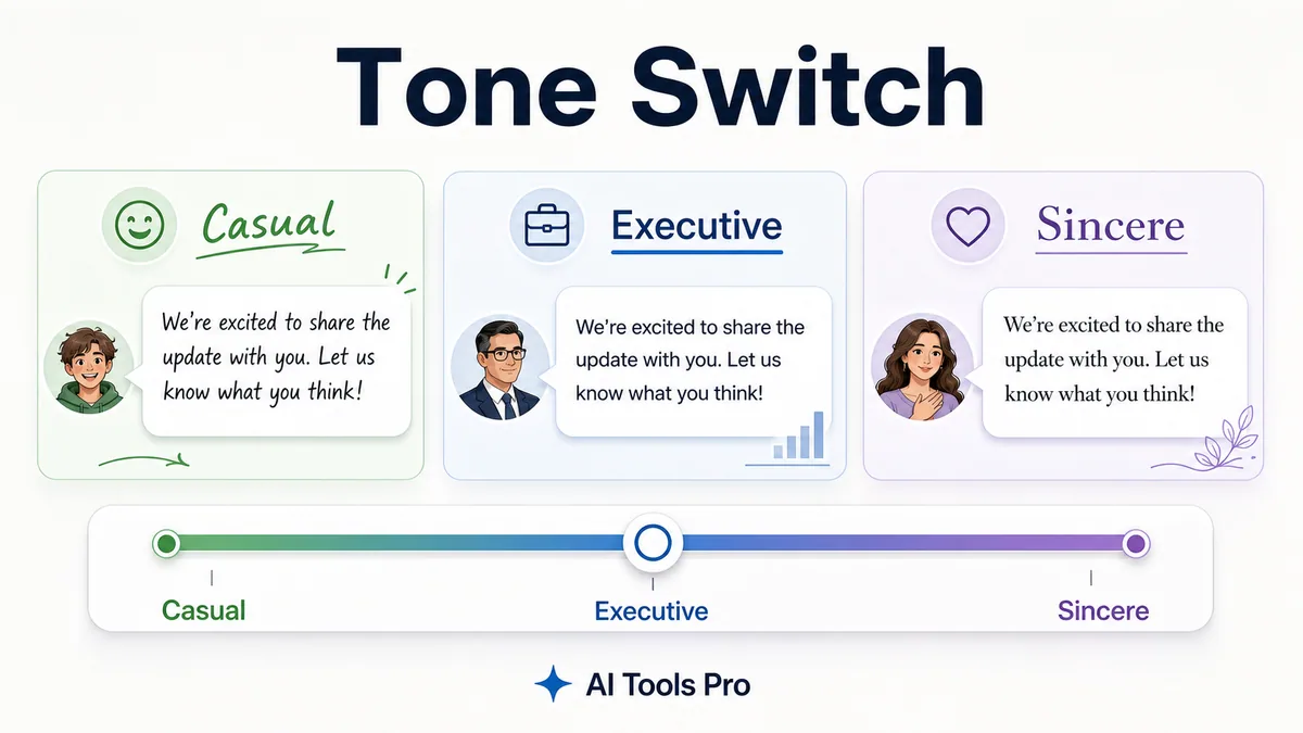 Tone Switch prompt visual