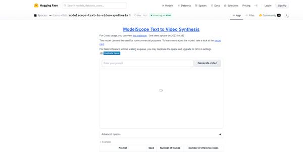 ModelScope Text