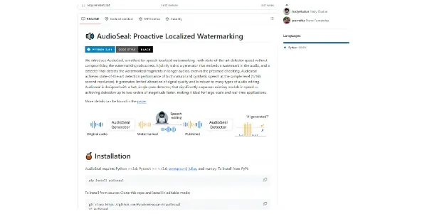 AudioSeal by Meta AI