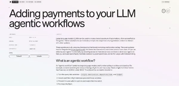 Stripe Agentic Workflow