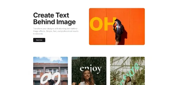Text Behind Image