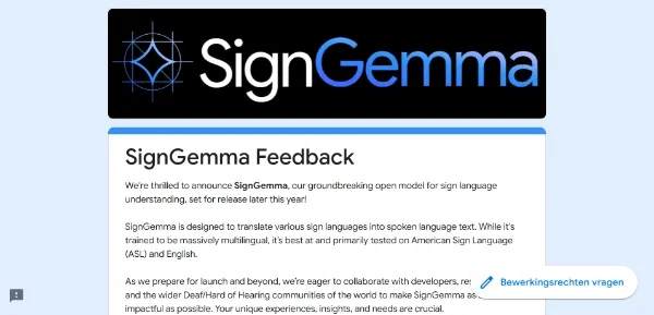 Google SignGemma