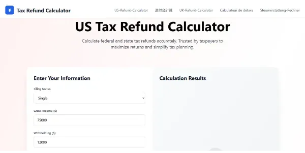 Tax Refund Calculator