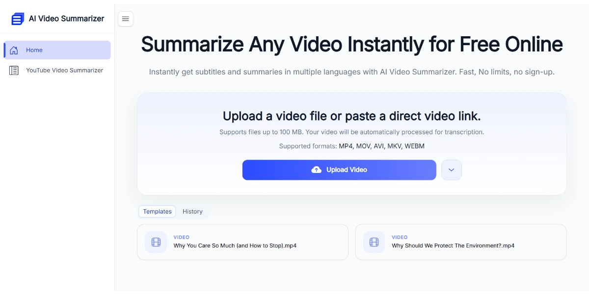 AI Video Summarizer
